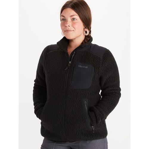 Marmot Fleece Black NZ - Wiley Jackets Womens NZ9214605